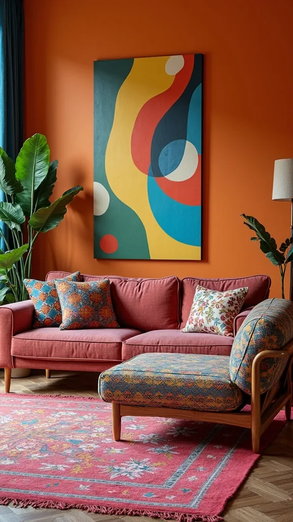 Try pattern mixing with one “boss” print and two supporting prints