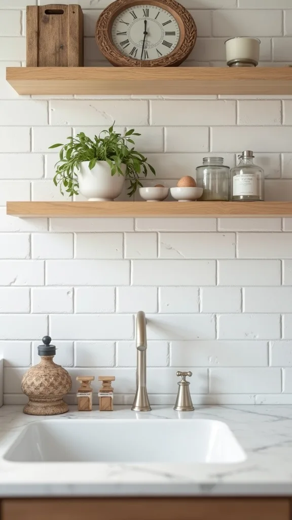 Choose a Subway Tile or Simple Backsplash With Handmade Texture