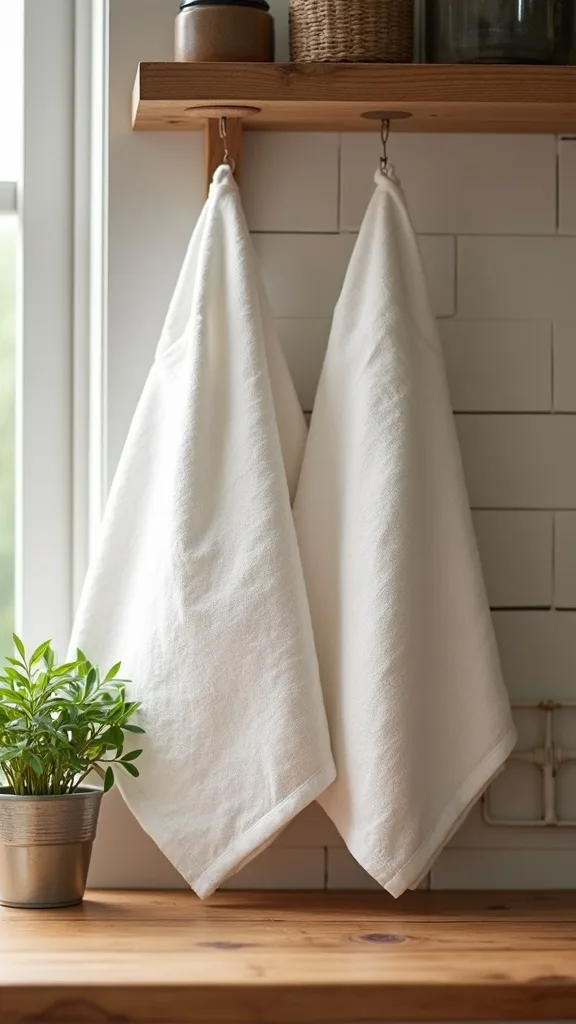 Use Dish Towels as Decor (But Keep Them Fresh and Rotated)