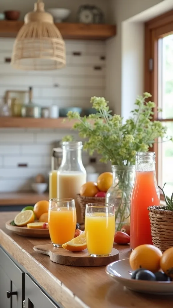 Create a Summer-Ready Beverage Station Guests Can Use Themselves