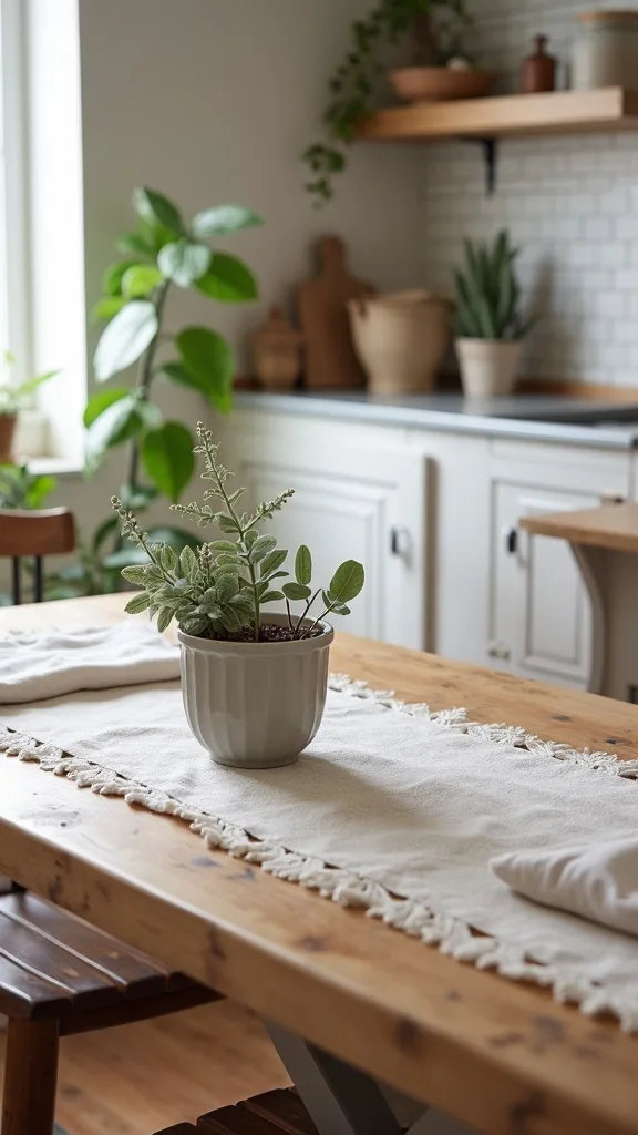 Use a Vintage-Style Runner to Soften the Work Triangle