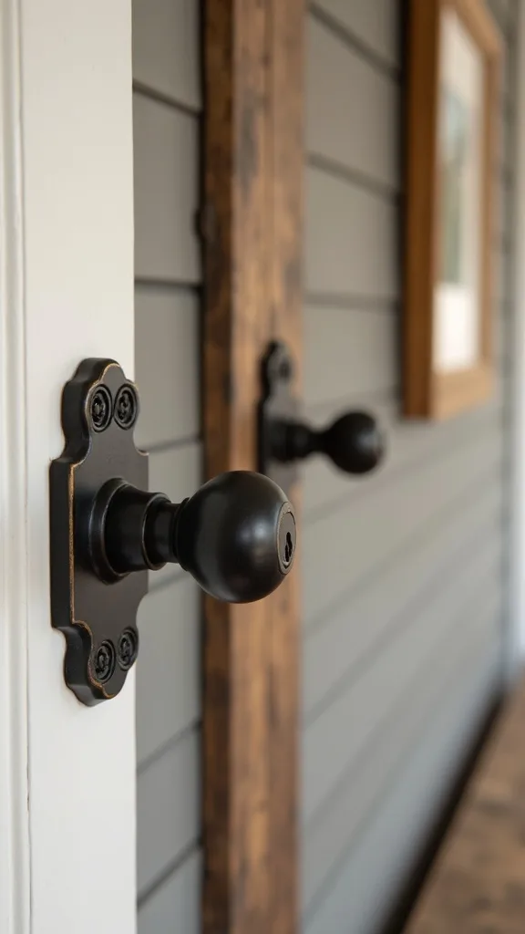 Mix Matte Black Hardware With Aged Brass for Collected Charm