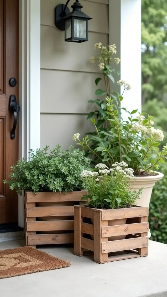 Rustic Wood Crate Risers for Height and Layering