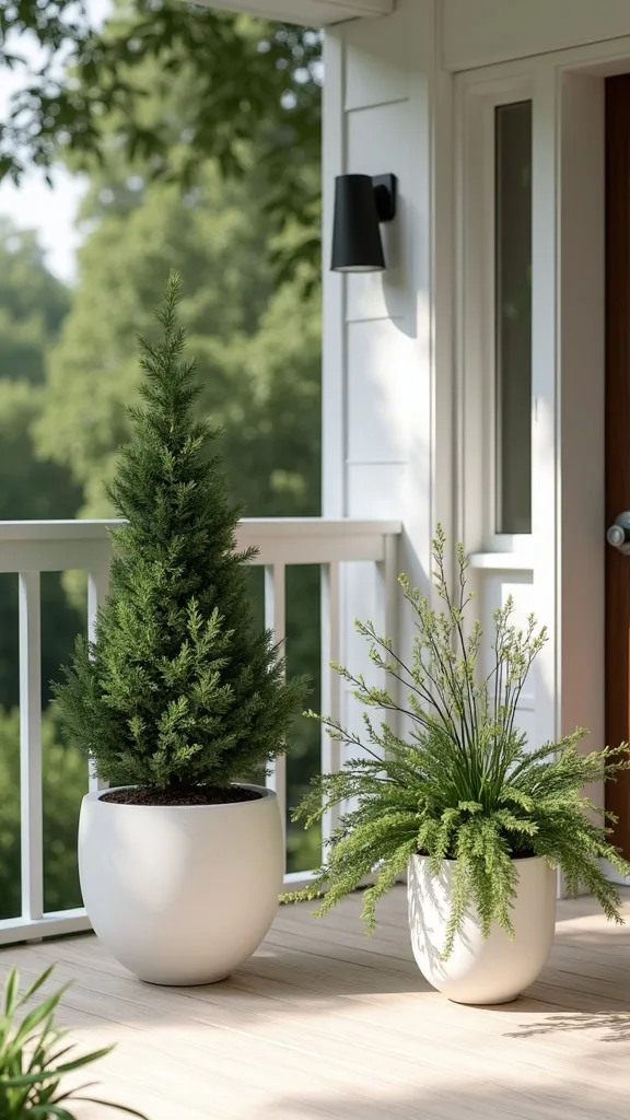 Minimalist Greenery-First Planters for a Calm, Modern Porch