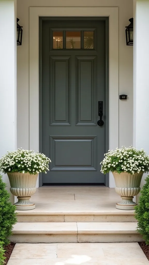 Twin Urns Framing the Door for Instant Symmetry