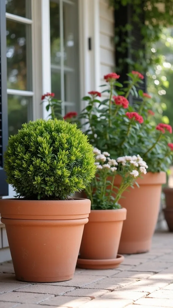 Cottage-Style Mixed Terracotta for Warm, Collected Charm