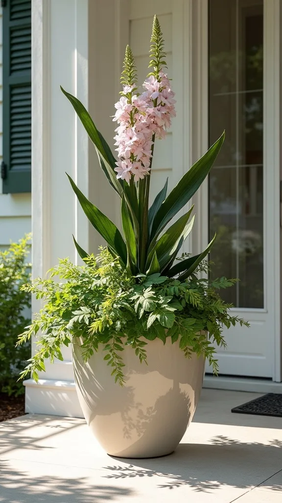 A Statement Oversized Planter as the One ‘Anchor’ Piece