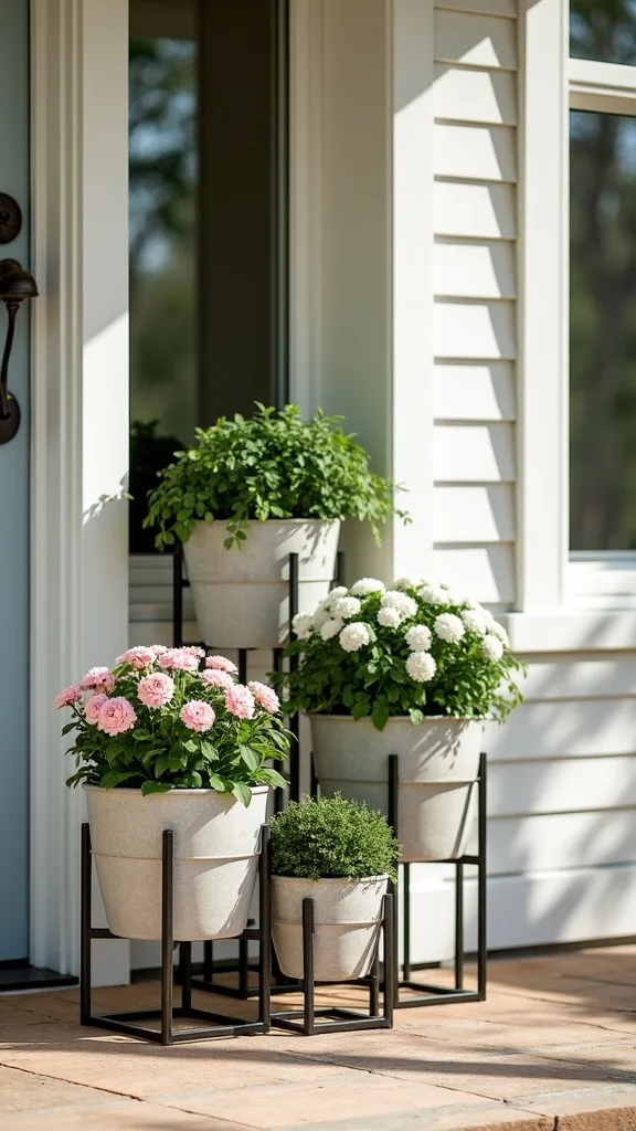 Tiered Plant Stand Styling for Small-Space Porches