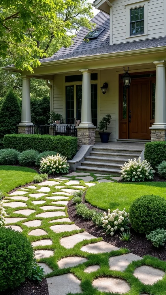 Plant flowering shrubs in repeating drifts for a designer rhythm