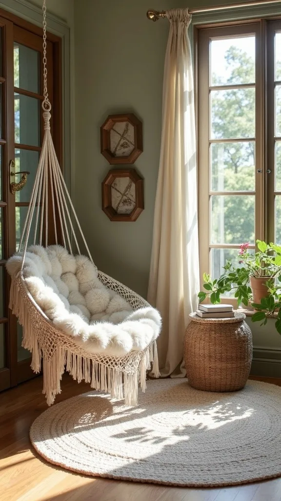 Small Space Hammock Corner Using a Chair Stand or Compact Frame