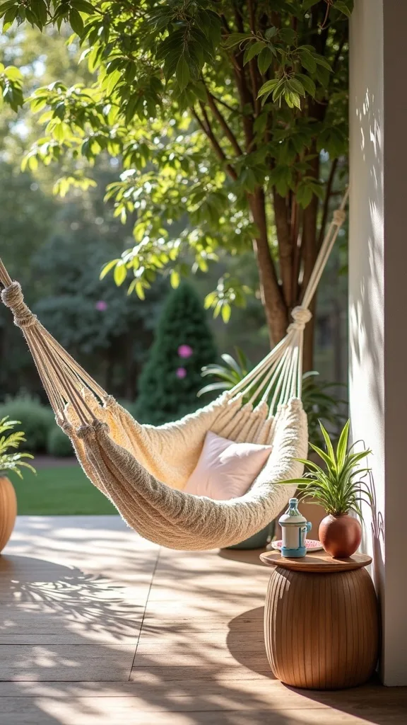 Add a Mini Beverage Station (So You Don’t Keep Going Inside)