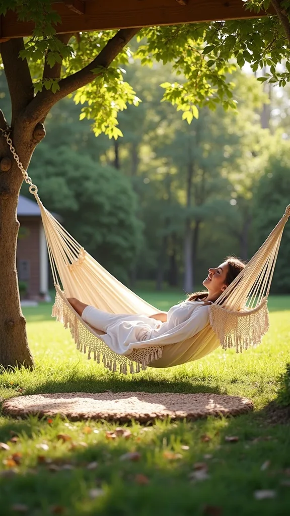 Morning Coffee Hammock Spot: Face the Sun, Keep the Shade for Later