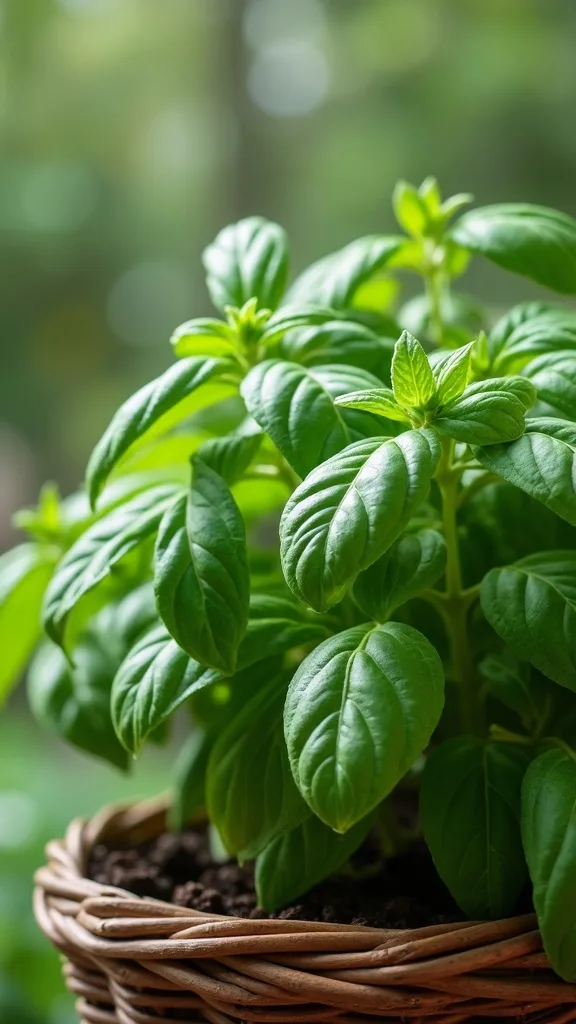 Basil “Cut-and-Come-Again” Planting for Summer Pesto Nights