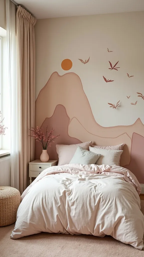 Choose Bedding That Hides Mess and Still Matches the Mural