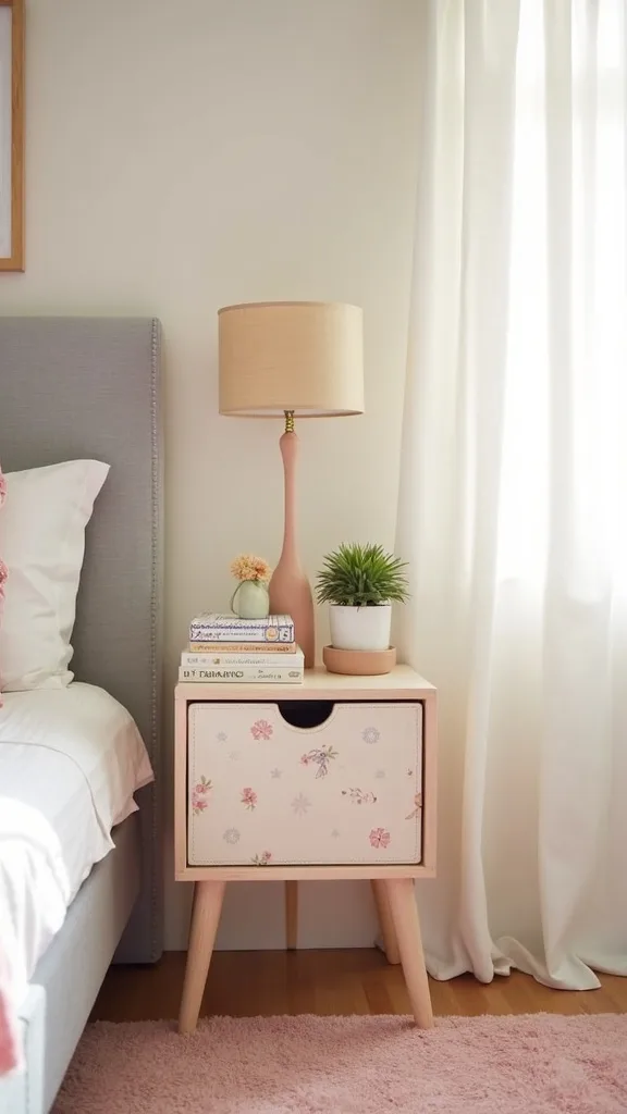 Make a Nightstand Alternative: Clip-On Caddy + Bedside Basket