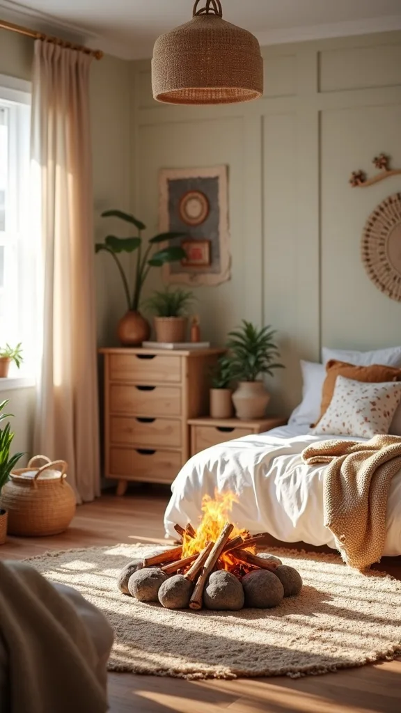 Use a “Campfire” Centerpiece for Play (Without Permanent Clutter)