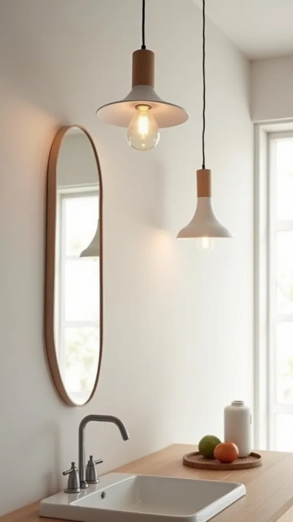 Scandinavian Wood + White Pendants for a Light Summer Feel