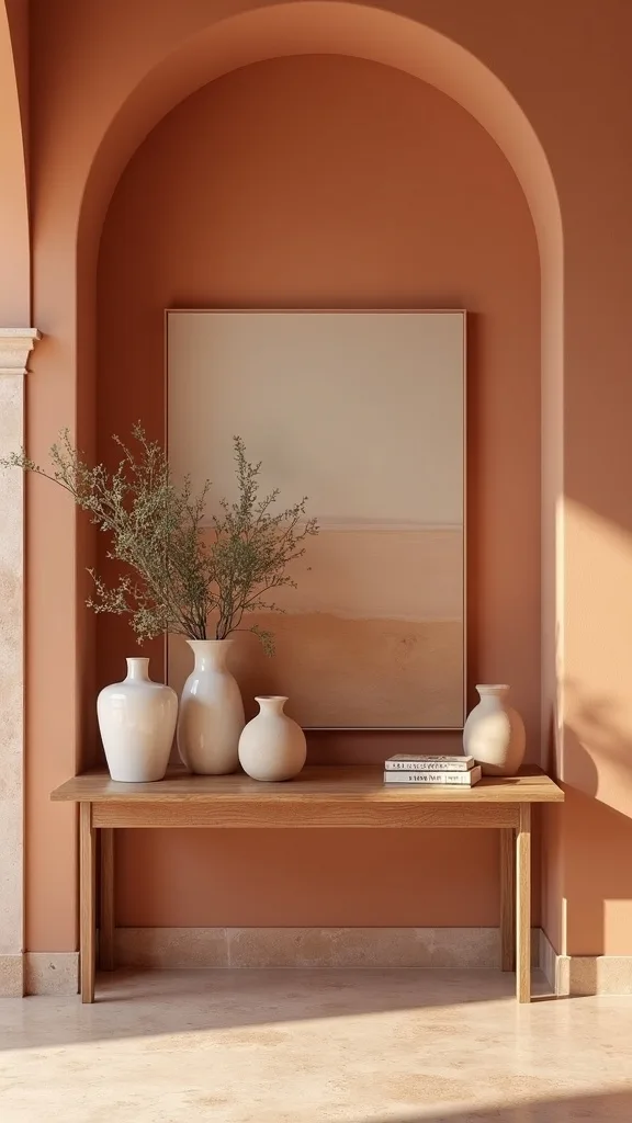 Style a Console With Pottery, Not Tiny Trinkets