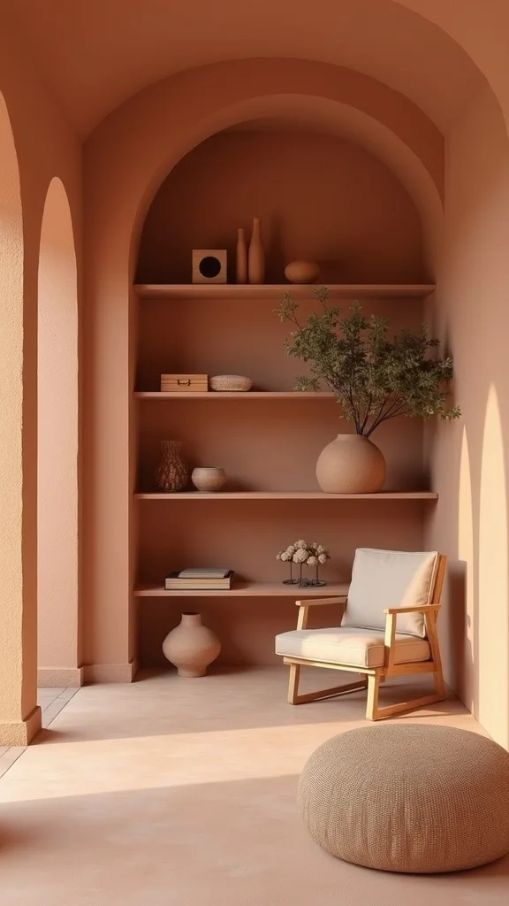 Style Open Shelving With Negative Space (Not Maximalism)