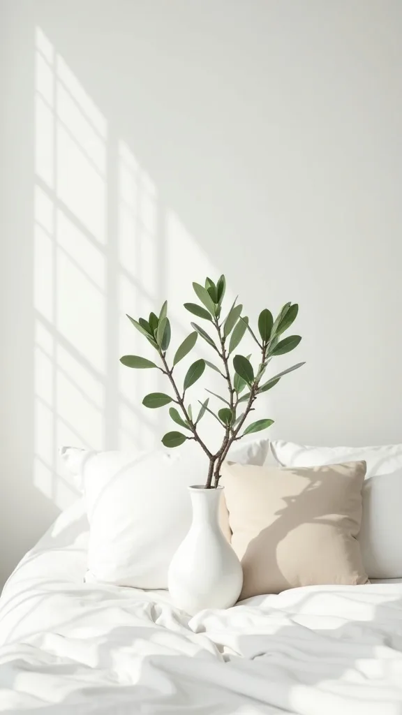Use One Plant (or One Branch) Instead of Multiple Small Greenery Pieces
