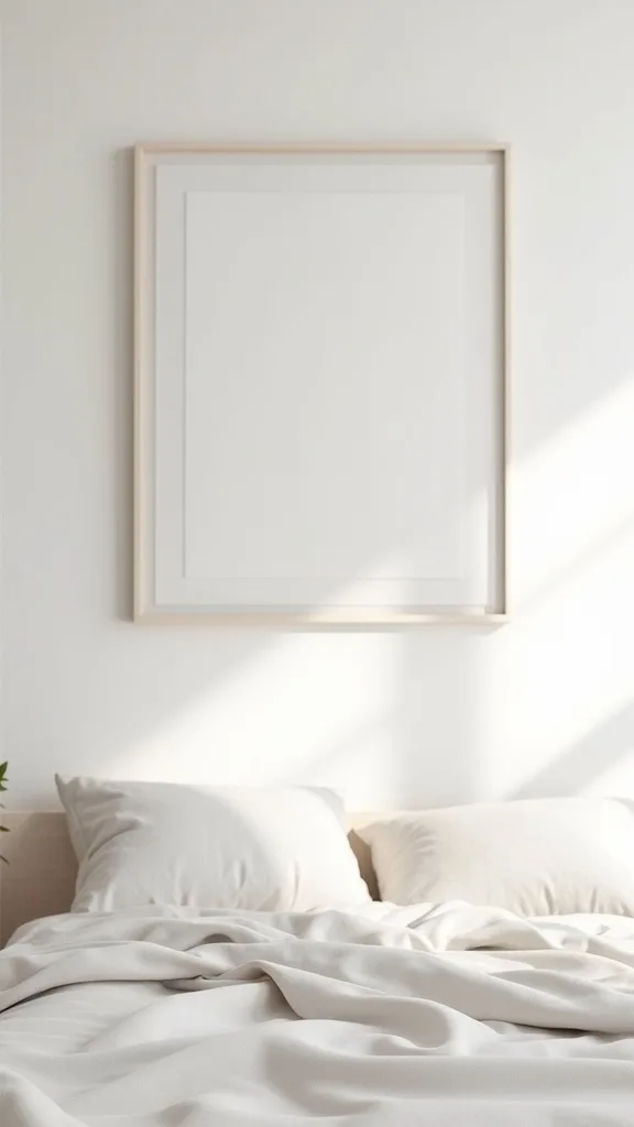 Keep Wall Art Minimal: One Oversized Piece Instead of a Gallery