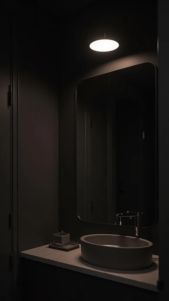 Use a Statement Ceiling Light That Doesn’t Flatten Dark Walls