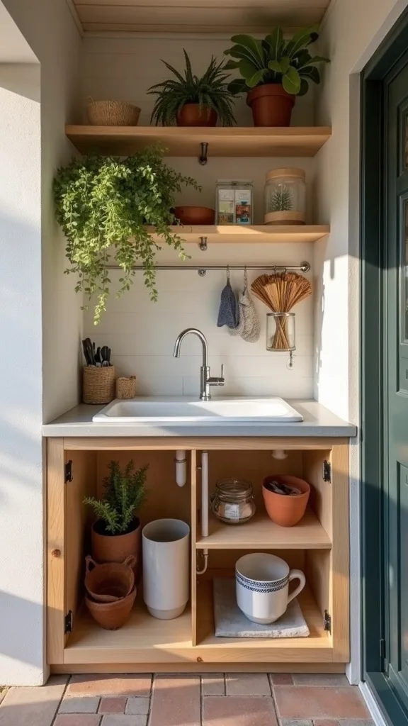 Add a Simple Sink (Or a Smart “No-Plumbing” Handwash Station)
