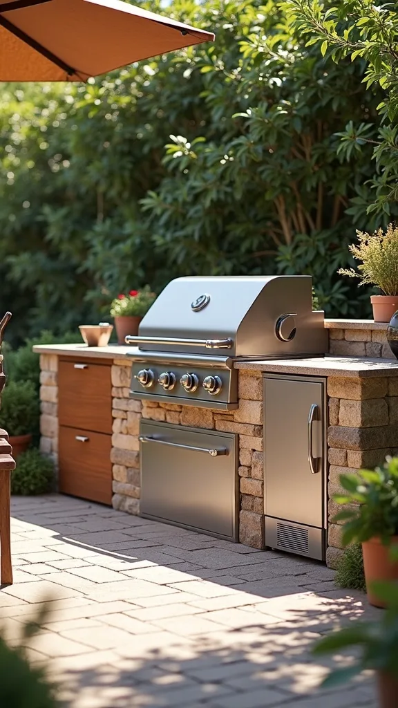 Use Pavers or a Grill Mat Zone to Protect the Patio