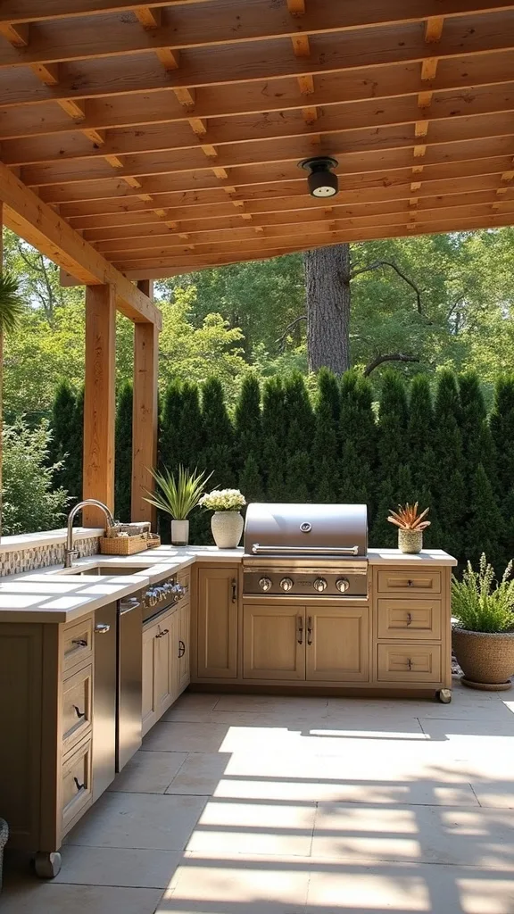 Pergola Shade Positioned for the Hottest Hour