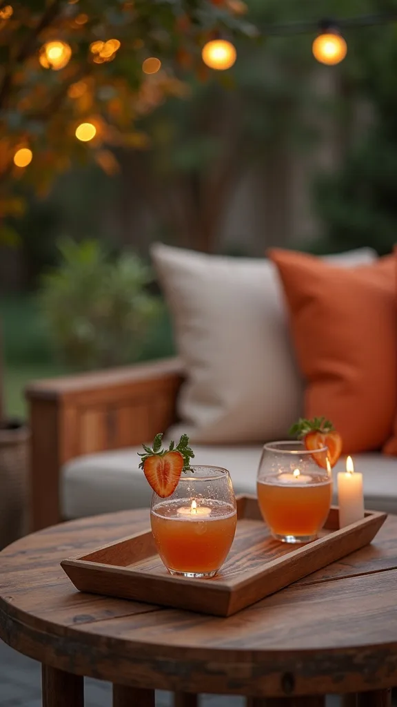 Add Low Tables and Trays So Drinks Don’t Tip Over