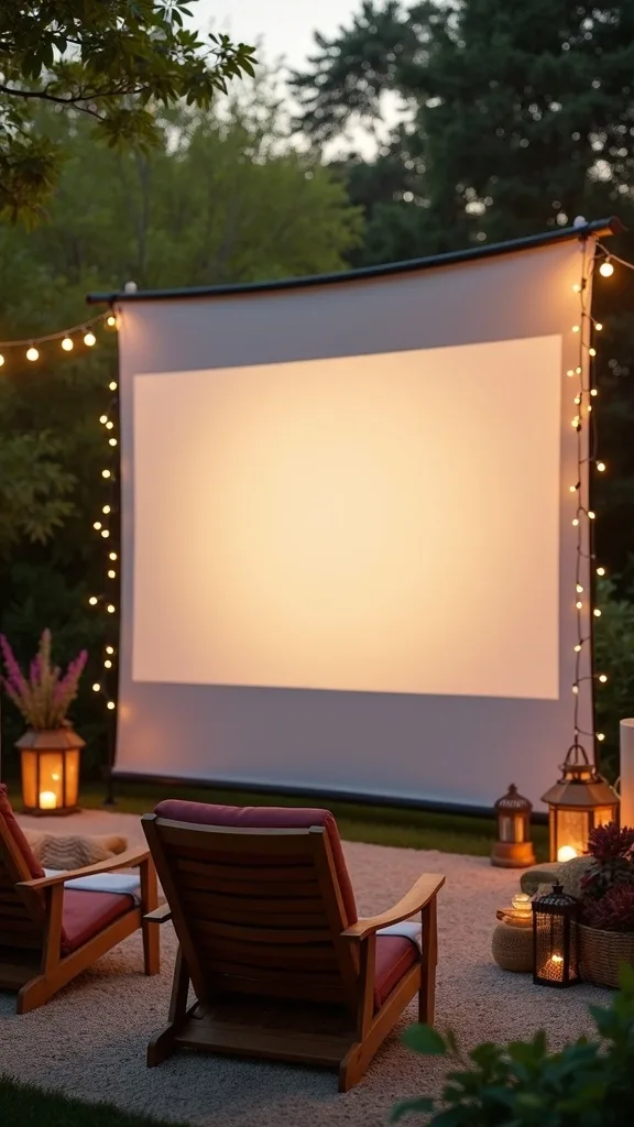 Make the Screen Fabric Look Smooth (No Wrinkles on Movie Night)