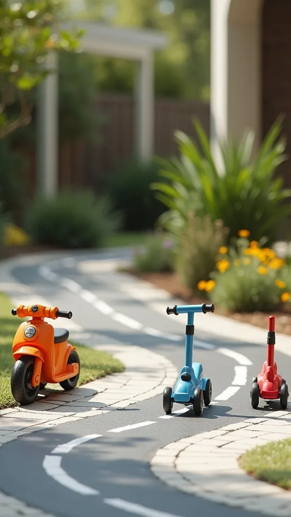Chalk + Road Tape “Mini Town” for Bikes and Scooters