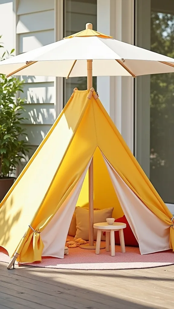 Shaded Play Canopy (Umbrella, Sail, or Pop-Up Tent)