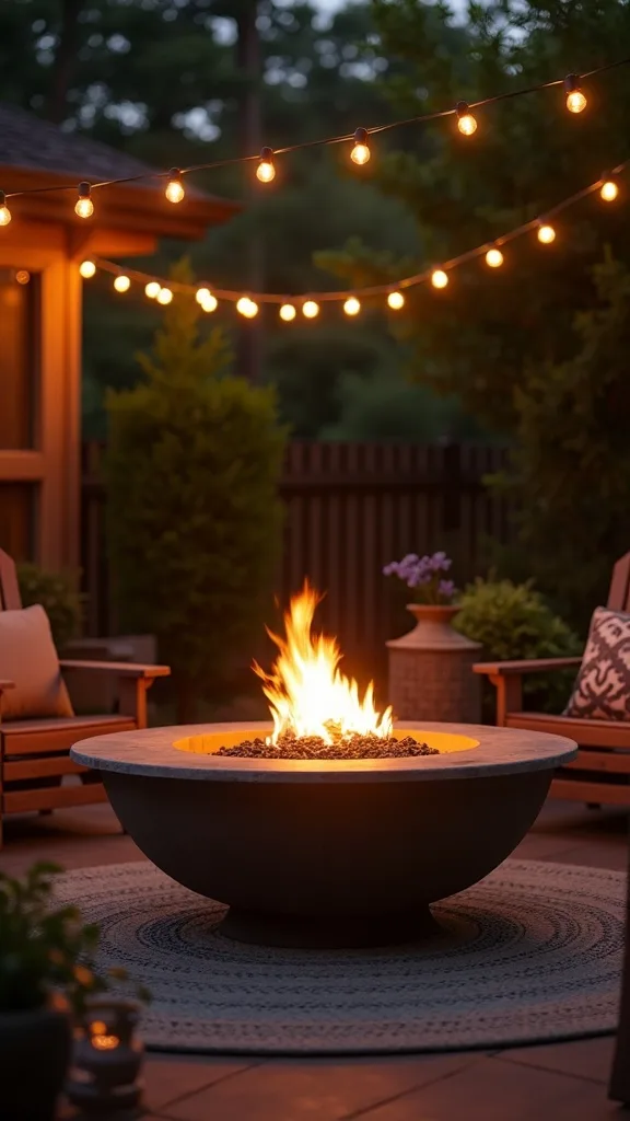 Creating a Conversation Circle Glow Around a Fire Pit