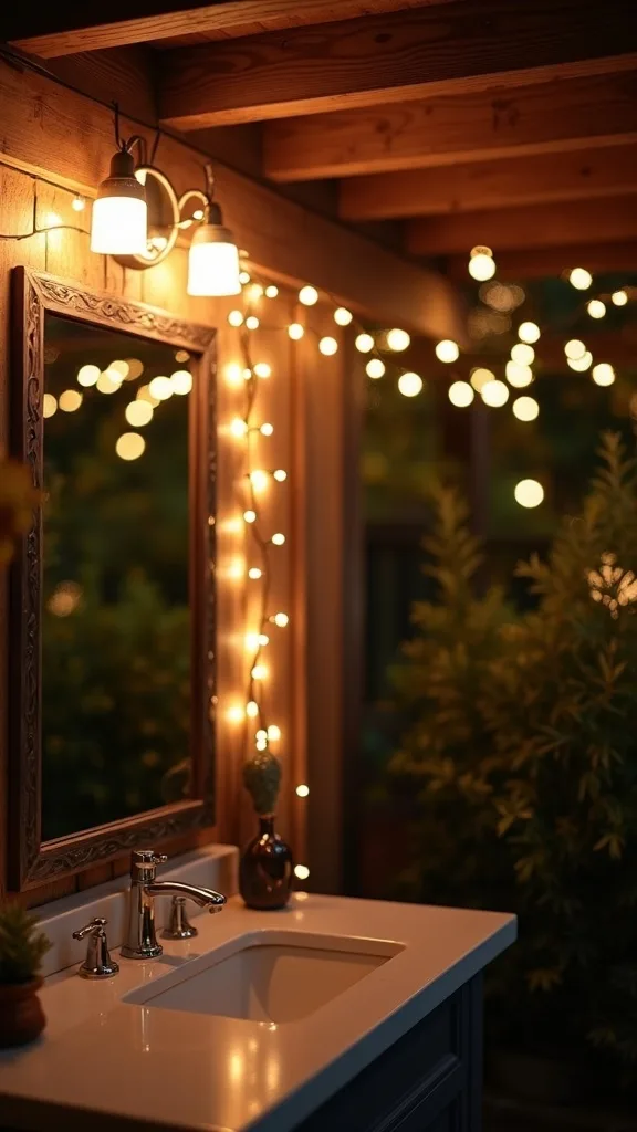 Wrap Pergola Beams with Fairy Lights Outdoor for Soft Fill Lighting