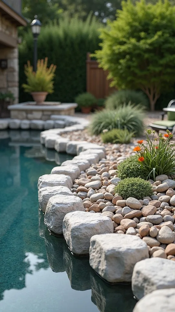 Texture-First Zones: Beds, Borders, Pool Edges & Fireplace Accents