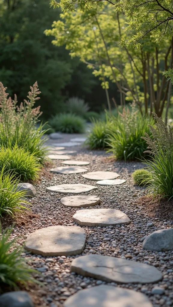 River Rock and Mulch Landscaping for Low-Weed Beds