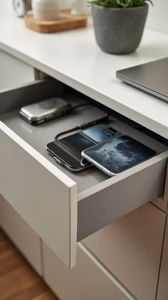 A Charging Drawer That Hides the Tech Clutter