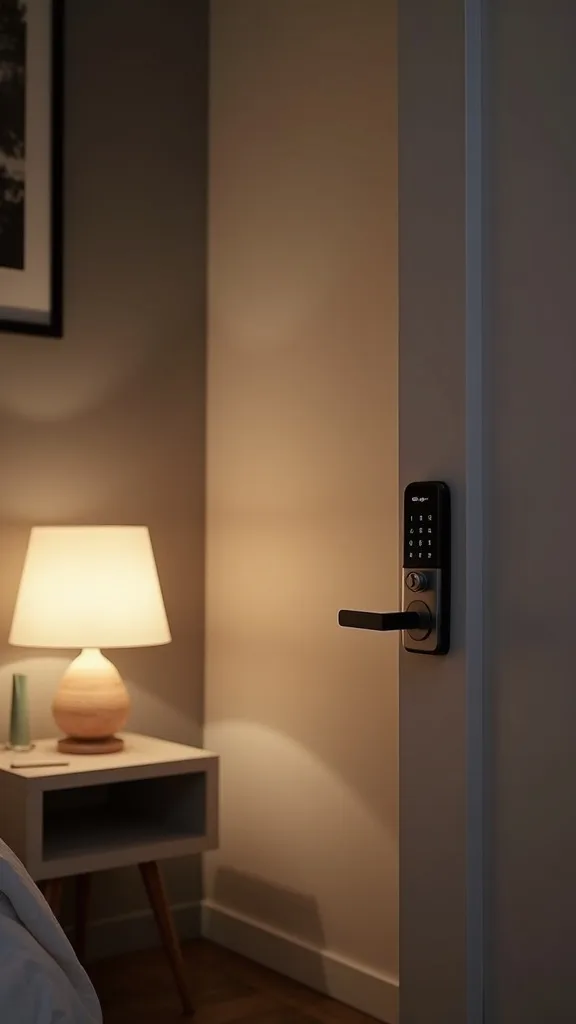 Smart Lock + Bedroom Routine for Peace-of-Mind at Night
