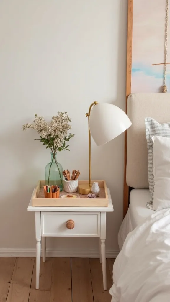 Style a Nightstand Tray System to Stop Clutter Creep