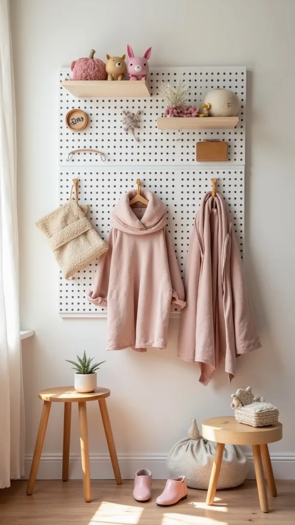 Add a 36-Inch Pegboard for Dress-Up and Pretend Play