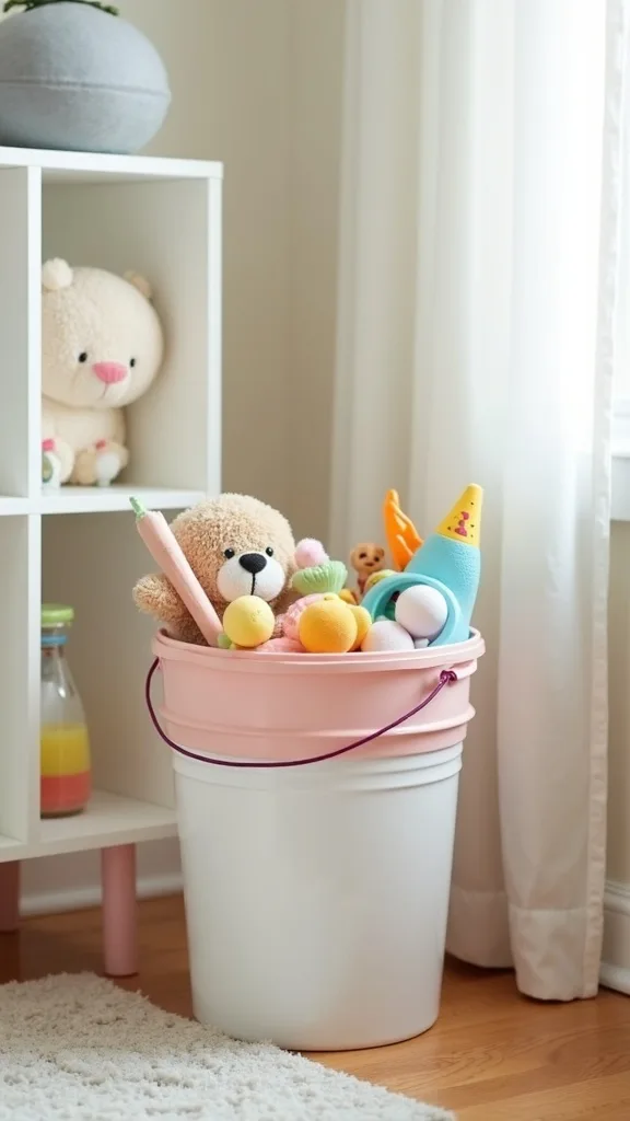 Use a 5-Gallon Bucket “Summer Grab-and-Go” Station