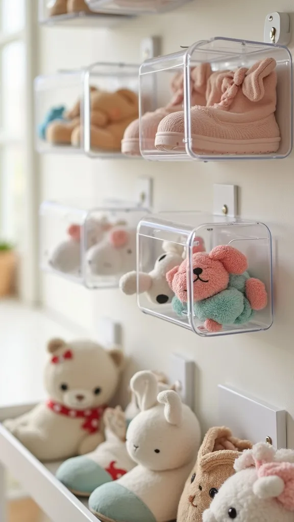 Hang Clear Shoe Organizers for Tiny Toys and Accessories