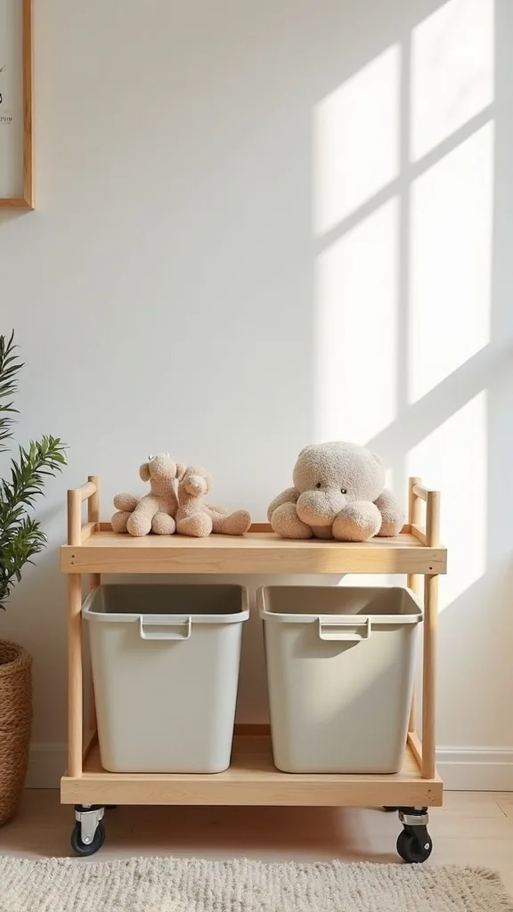 Build a Rolling Toy Cart with Two 27-Gallon Totes