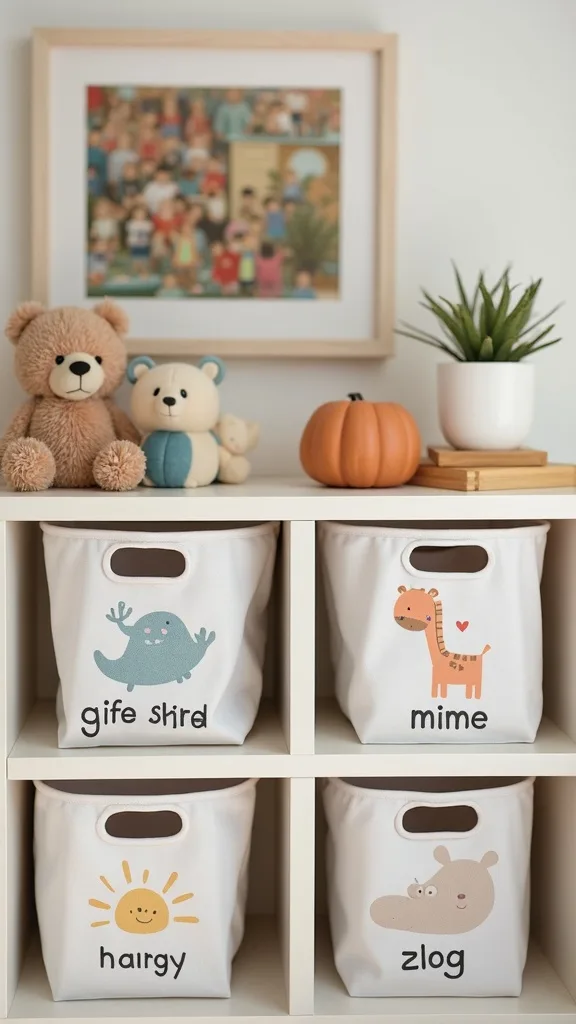 Label Bins with Pictures + Words for Pre-Readers