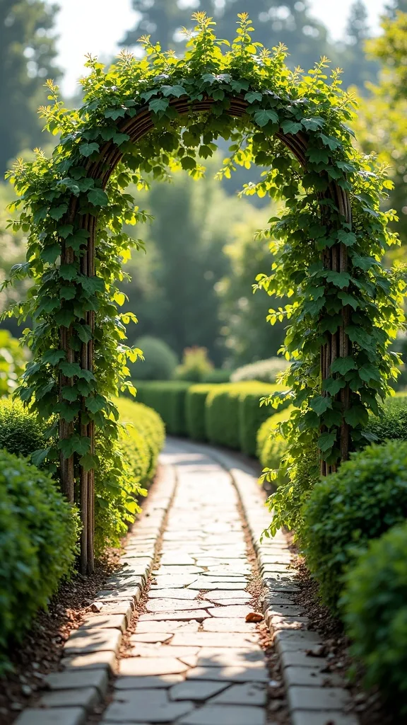 Classic Garden Arch Trellis to Frame a Path