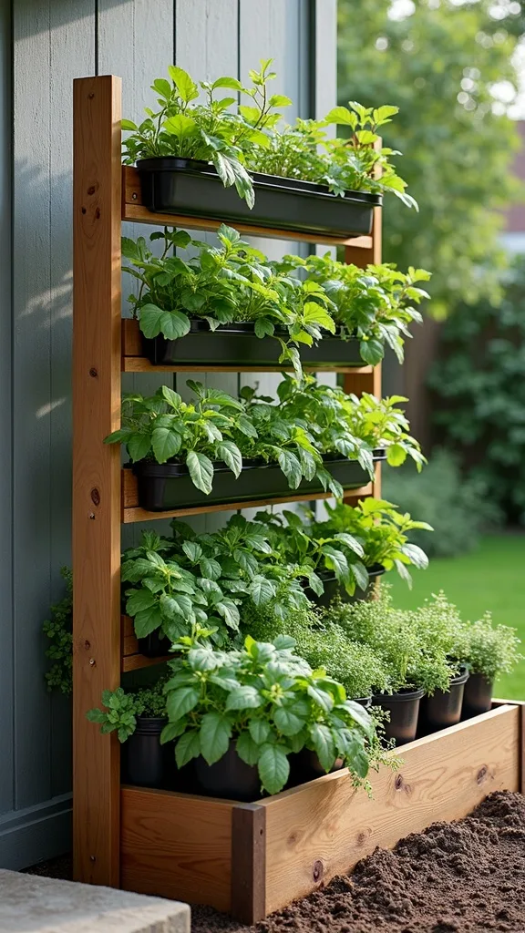 Raised Bed Trellis for Vertical Growing and Easy Harvesting