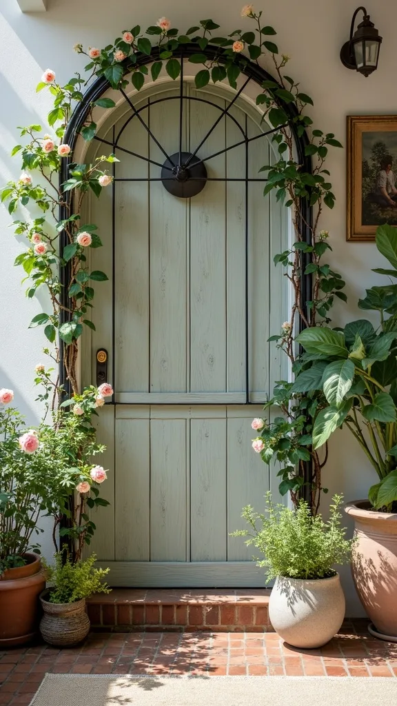 Fan Trellis for Roses That Need Gentle Guidance