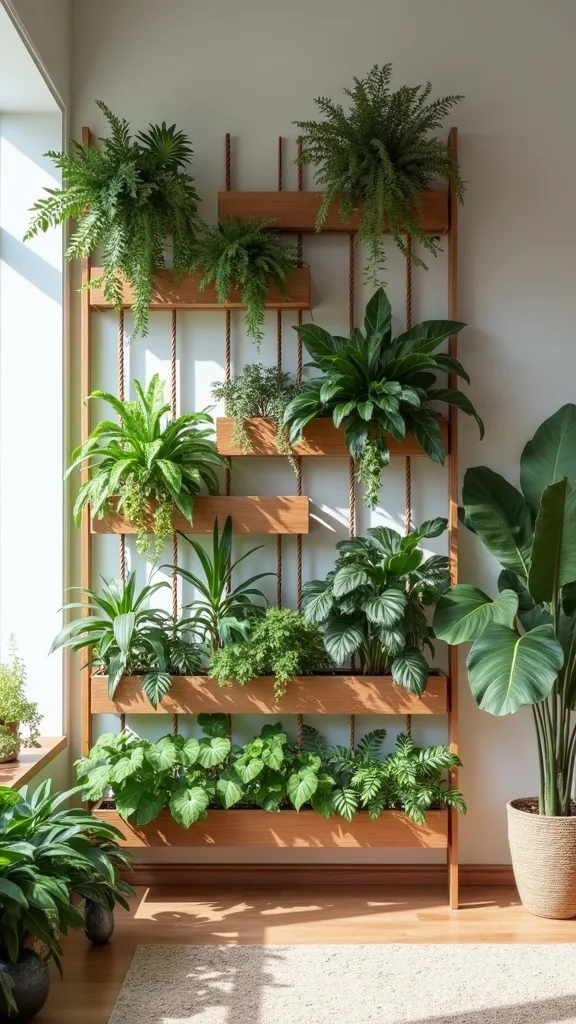 Espalier-Inspired Trellis for a Decorative Living Wall