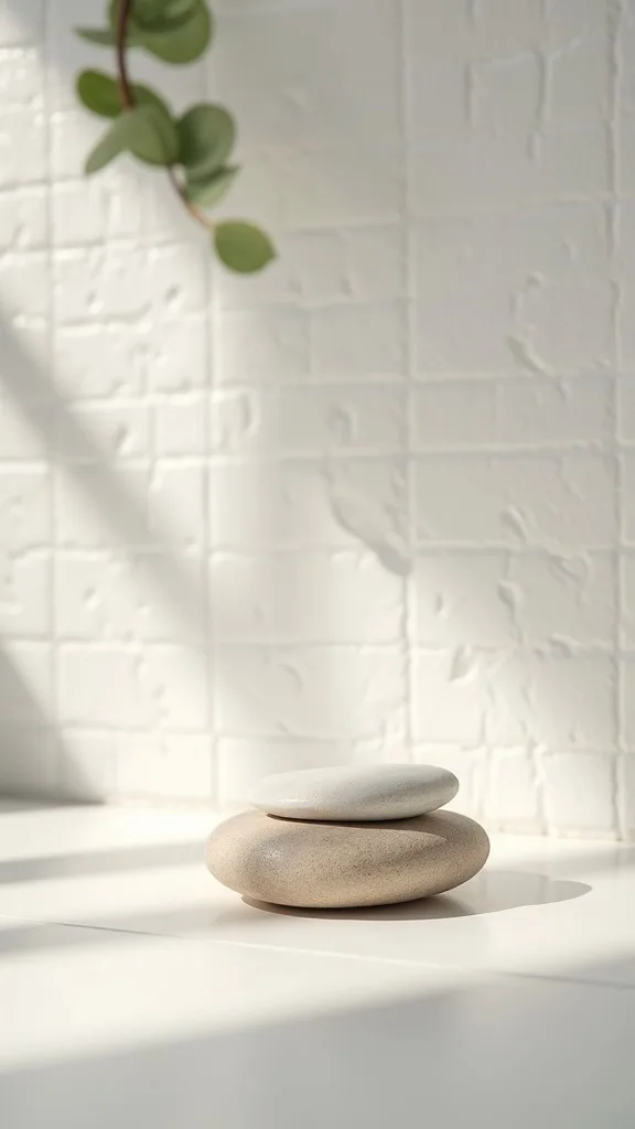 Add one stone or clay object for tactile weight